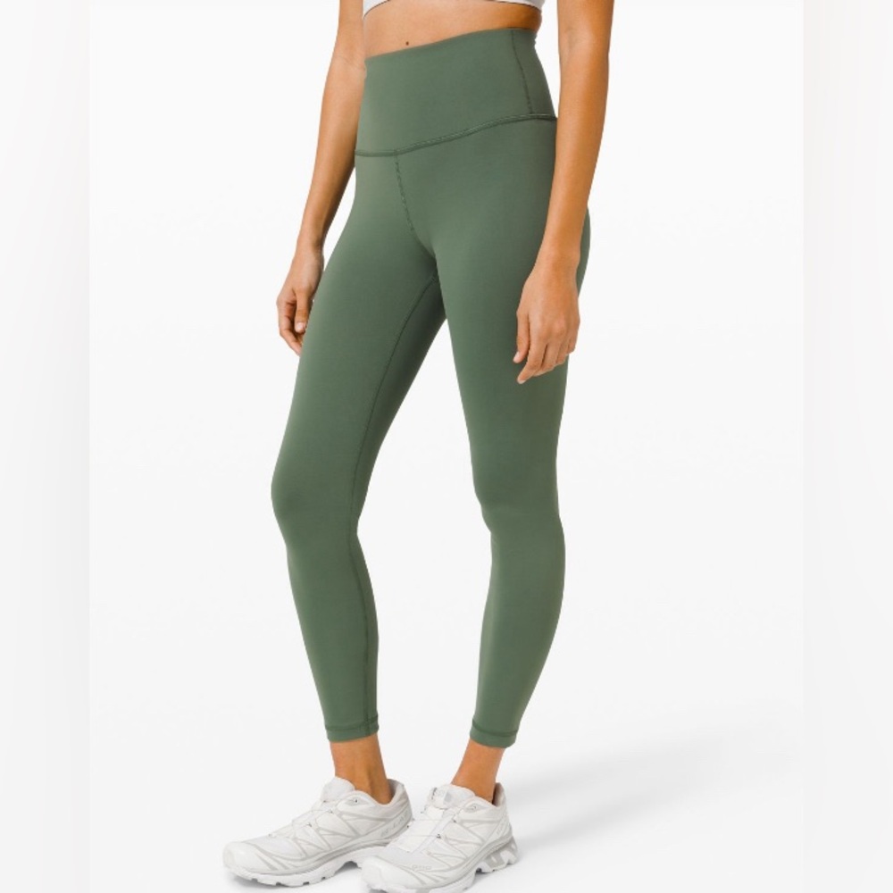 Lululemon Algae Green Tights Wunder Under